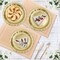 50 Pieces Disposable Paper Plates Gold, 7” Dessert Cake Plates Bulk for Party Supplies, Colored and Sturdy Party Plates for Birthday, Wedding, Baby shower, Bridal party supplies